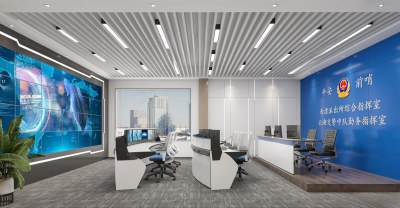 现代指挥控制室3D模型下载